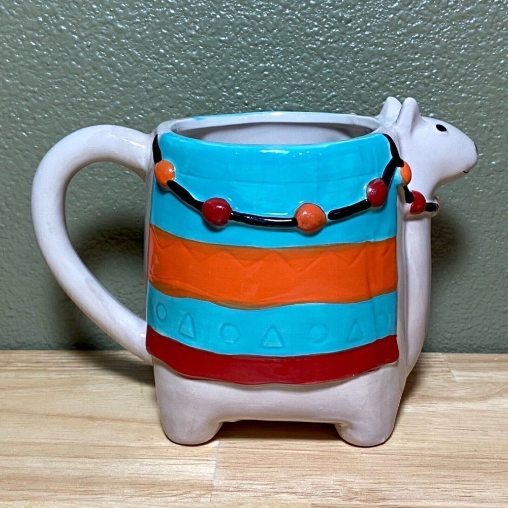 The Critter Collection Llama Coffee Mug Tea Cup 16 oz. Footed by Sheffield Home - Picture 4 of 8